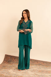 2 Piece Chiffon Embroidered (FS0030)